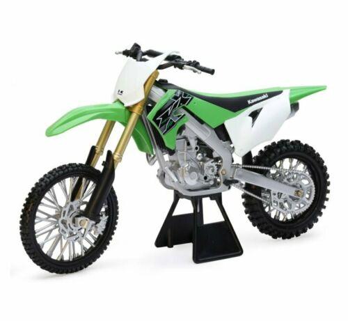 MODEL DIE CAST KAWASAKI KX 450 F, 2019 GREEN AND BLACK, SCALE 1:6, NEWRAY 49653