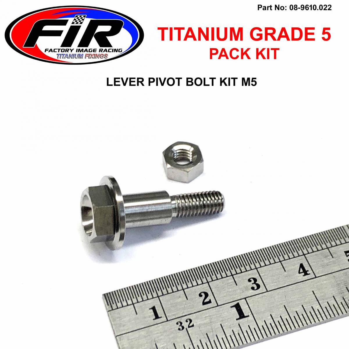 TITANIUM GR5 PIVOT BOLT KIT, KAWASAKI 92151-1103