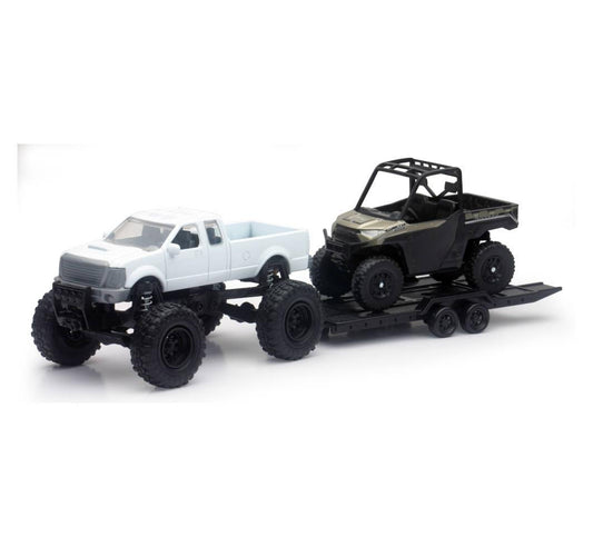 MODEL DIE CAST OFFROAD PICK UP, WITH POLARIS RANGER XP1000 EPS, SCALE 1:32, NEWRAY 50076