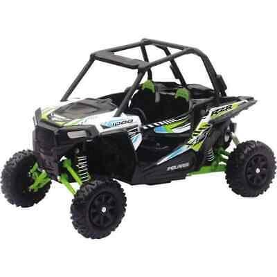 MODEL DIE CAST POLARIS RZR XP1000, BLACK, WHITE & GREEN, SCALE 1:18, NEWRAY 57593C