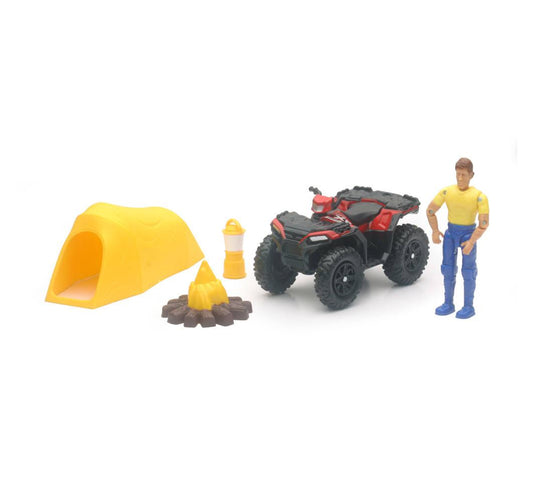 MODEL POLARIS SPORTSMAN XP1000, AND CAMPING SET, SCALE N/A, NEWRAY SS-37436