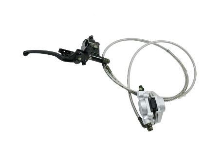 FRONT DISC BRAKE KIT LH ATV MASTER CYLINDER CALIPER HOSE