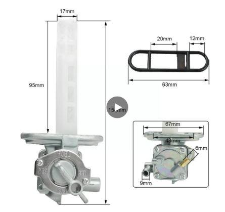 FUEL PETCOCK SUZUKI GS 550 750 850 1000 EC 850G 1000G 44300-45011 44300-45050