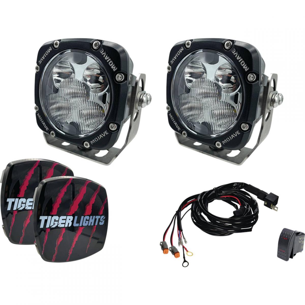 TIGER LIGHTS - DUAL LED SPOT LIGHT KIT 5" 12/24V  MOJAVE TLM5-KIT