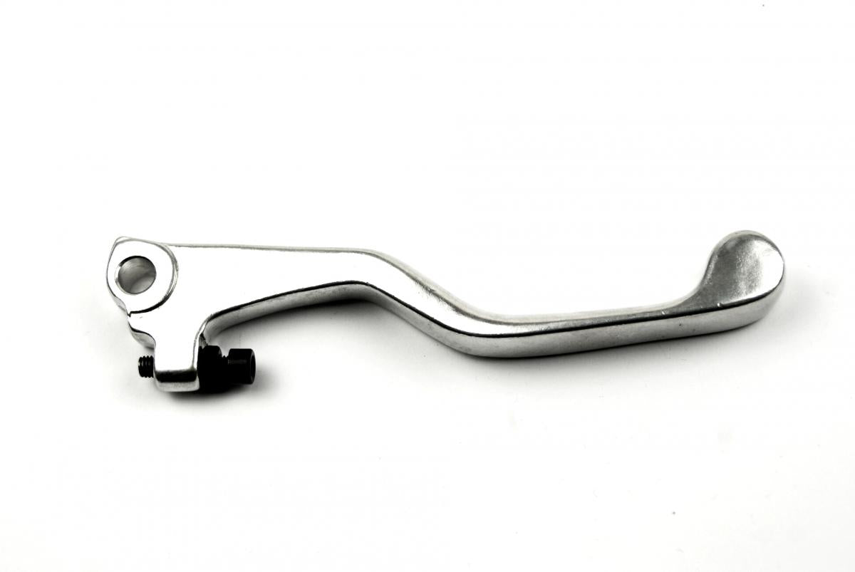 LEVER BLADE BRAKE SILVER SHORT, FORGED ALUMINIUM 88-92 KX