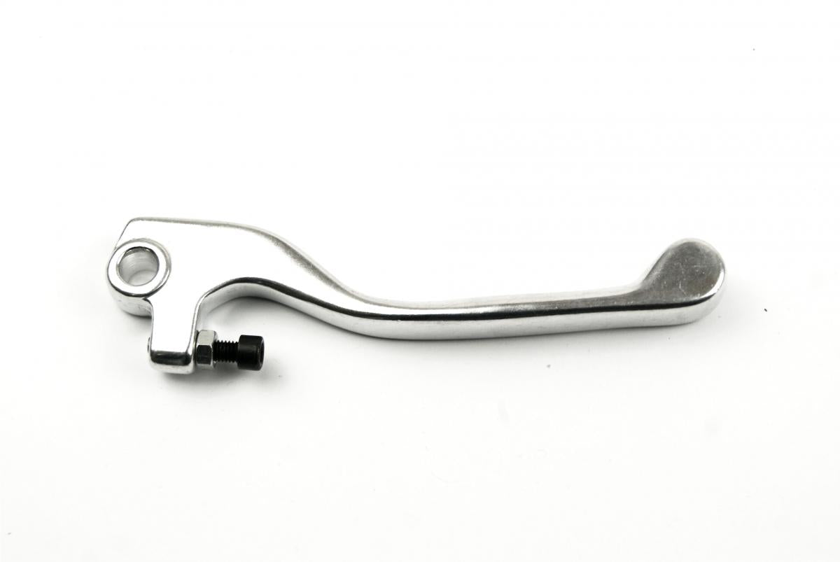 LEVER BLADE BRAKE SHORT SILVER, FORGED ALUMINIUM 93-96 KX