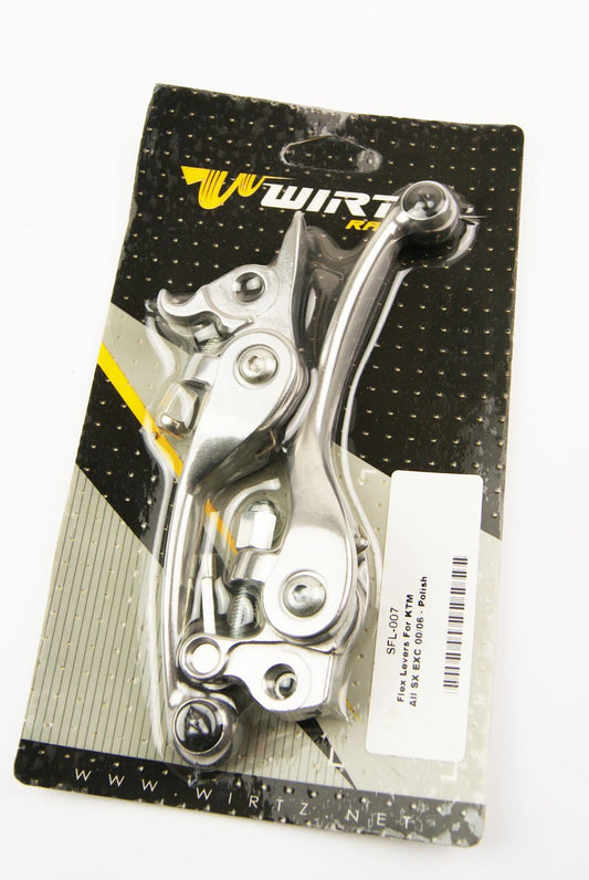 LEVER BLADE SET WIRTZ FLEX KTM, WIRTZ SFL-007 SILVER POLISH