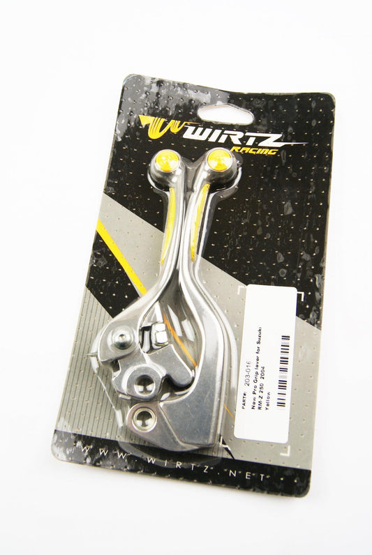 LEVER BLADE SET GRIP YELLOW RM, WIRTZ 203-016 CLUTCH & BRAKE