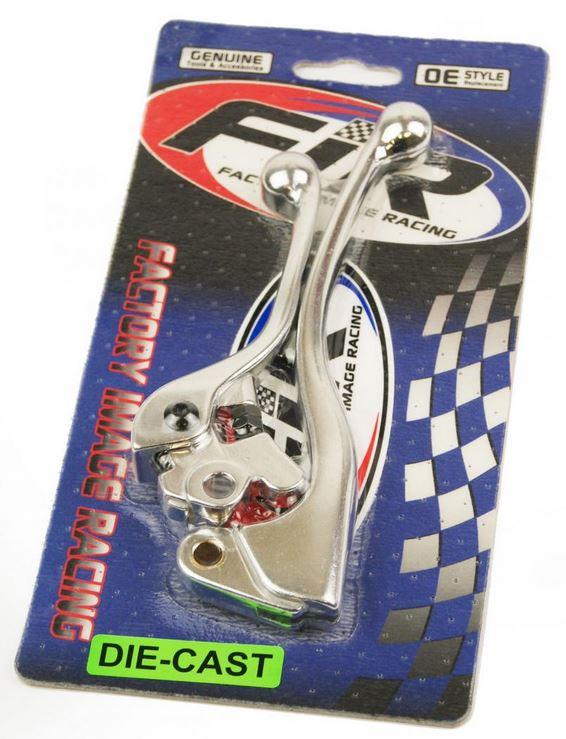 LEVER BLADE SET 01-07 YZ / YZF, SILVER ALUMINIUM DIA CAST