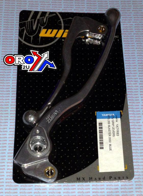 LEVER SET GRIP YFS 200 BLASTER, WIRTZ 1ATYR82 BLACK GRIPPER