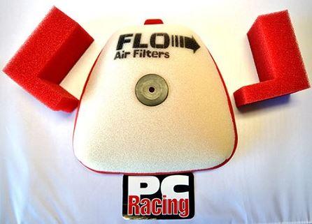 AIR FILTER KIT 3PC YZF 450, PC RACING PCF10X, SHROUD FILTER, AIR FILTER & 2x INTAKE FILTER