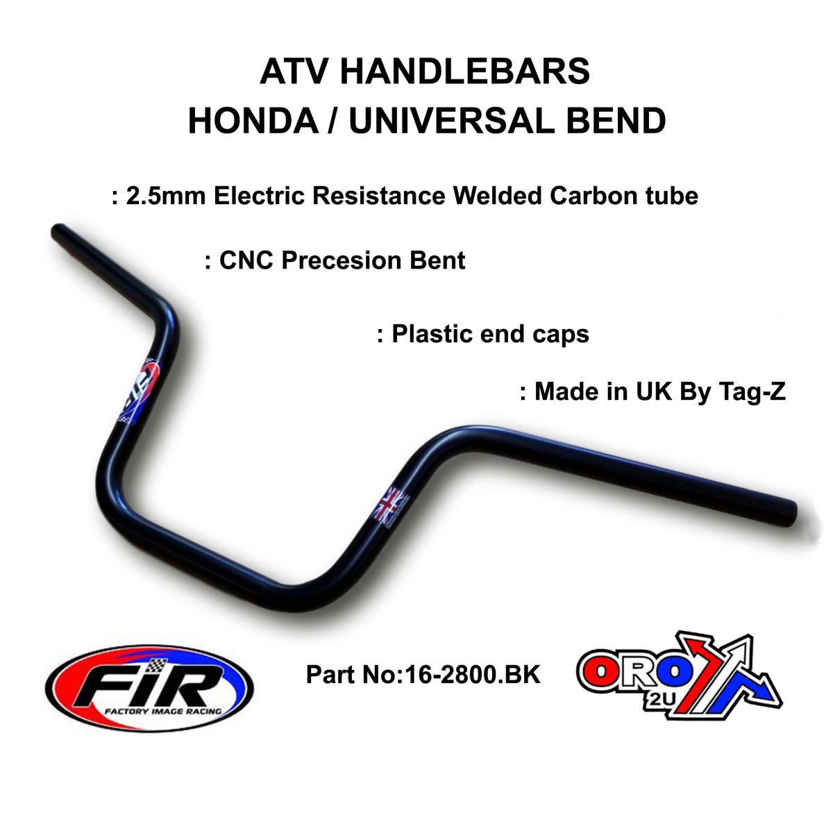 ATV STEEL HANDLEBAR 9 1/2", HONDA OEM REF: 53100-HP5-600