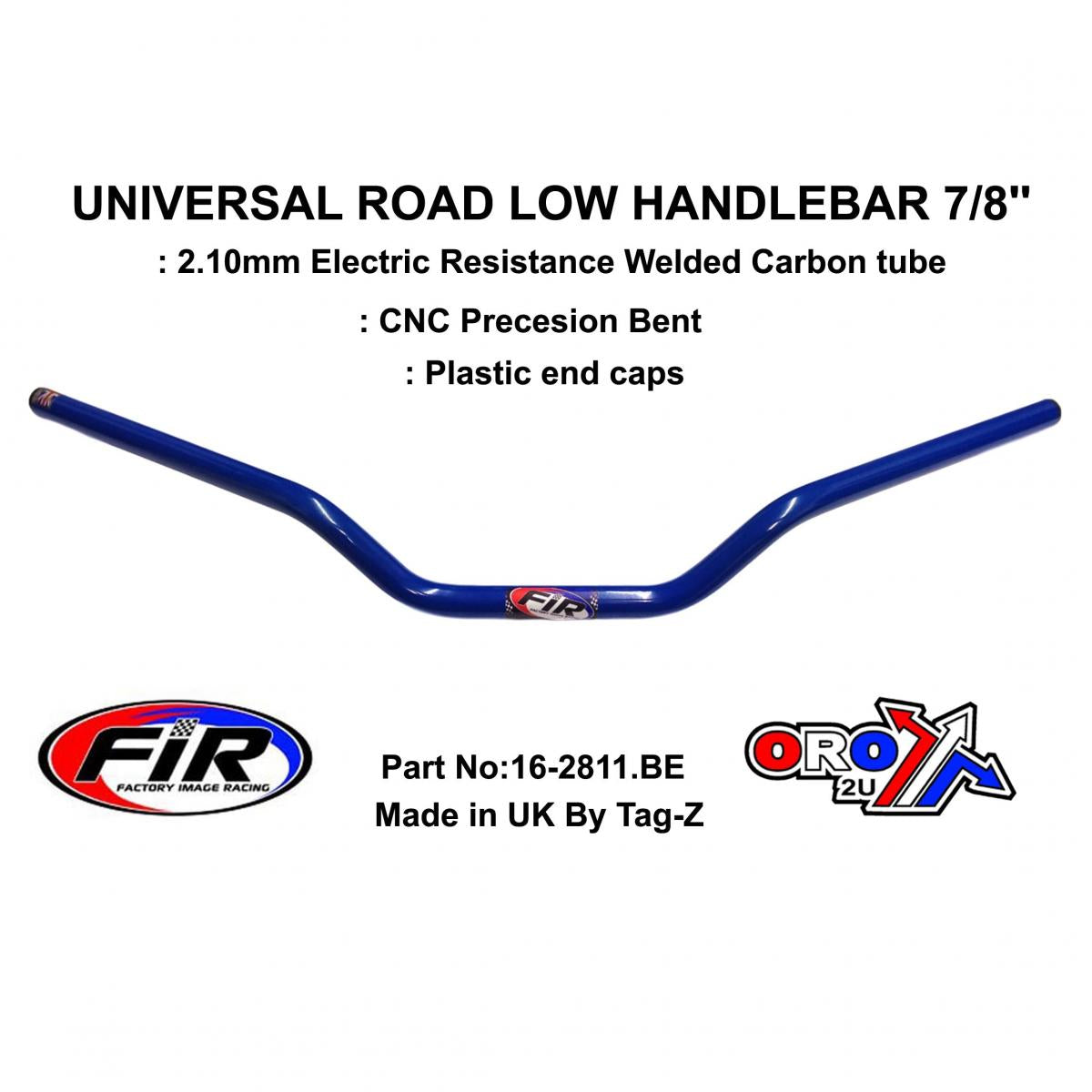 ROAD LOW HANDLEBAR 7/8'', S/BIKE SPORTS UNIVERSAL BLUE,  / REN REF : 754-01