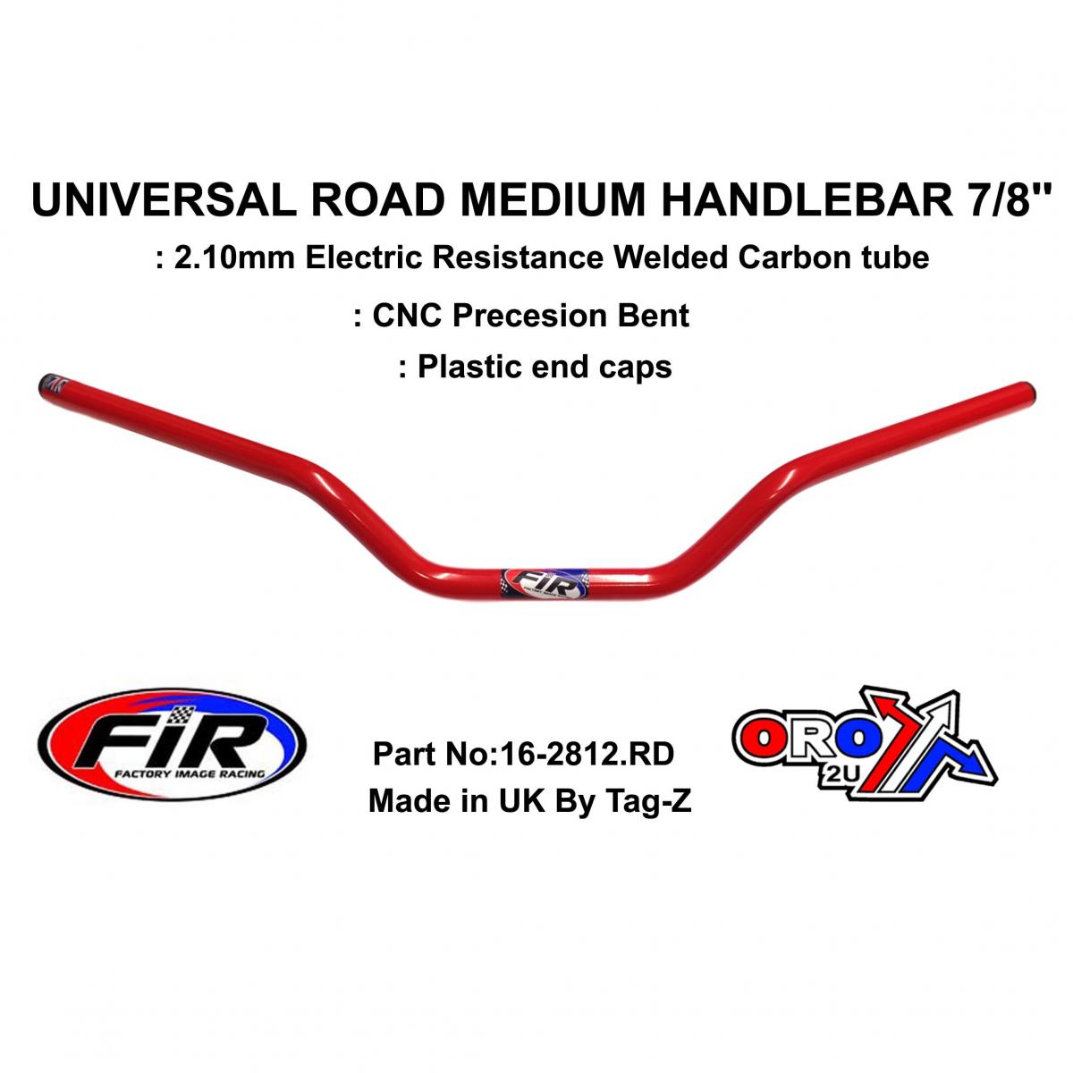 ROAD MEDIUM HANDLEBAR 7/8'', S/BIKE SPORTS UNIVERSAL RED,  / REN REF : 755-01