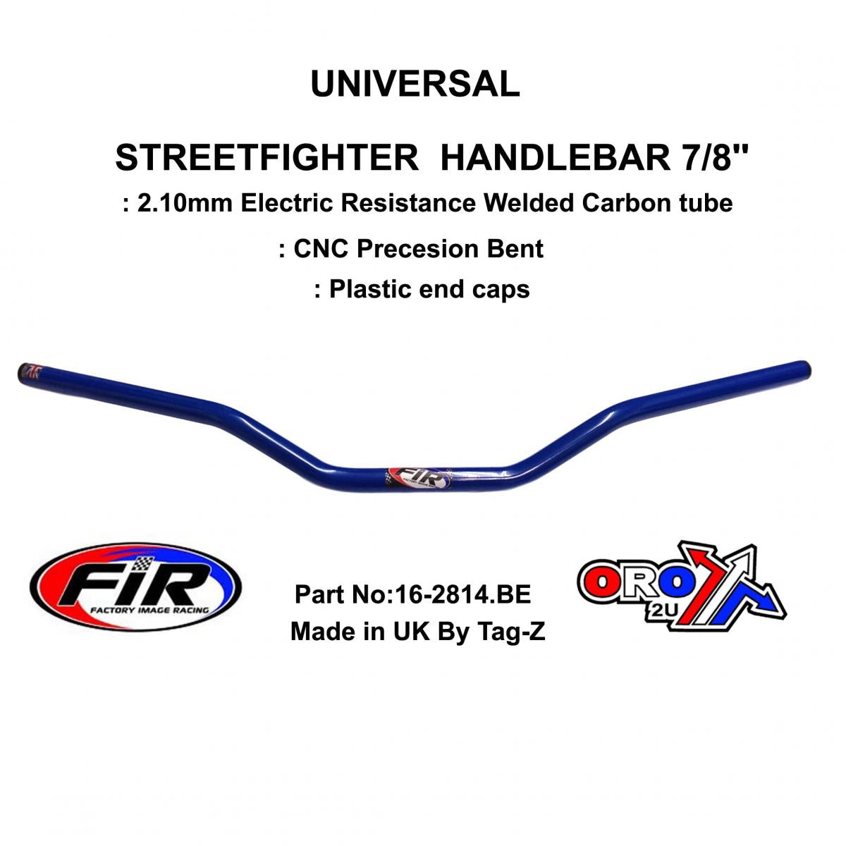 STREETFIGHTER HANDLEBAR 7/8'', ROAD SPORTS UNIVERSAL BLUE,  / REN REF : 789-02