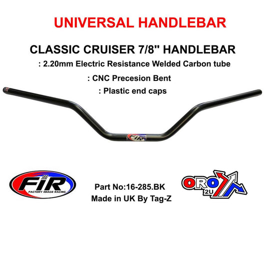CLASSIC CRUISER 7/8'' HANDLEBAR, FITTMENT UNIVERSAL / MATT BLACK,  / EXTRA WIDE HANDLEBAR