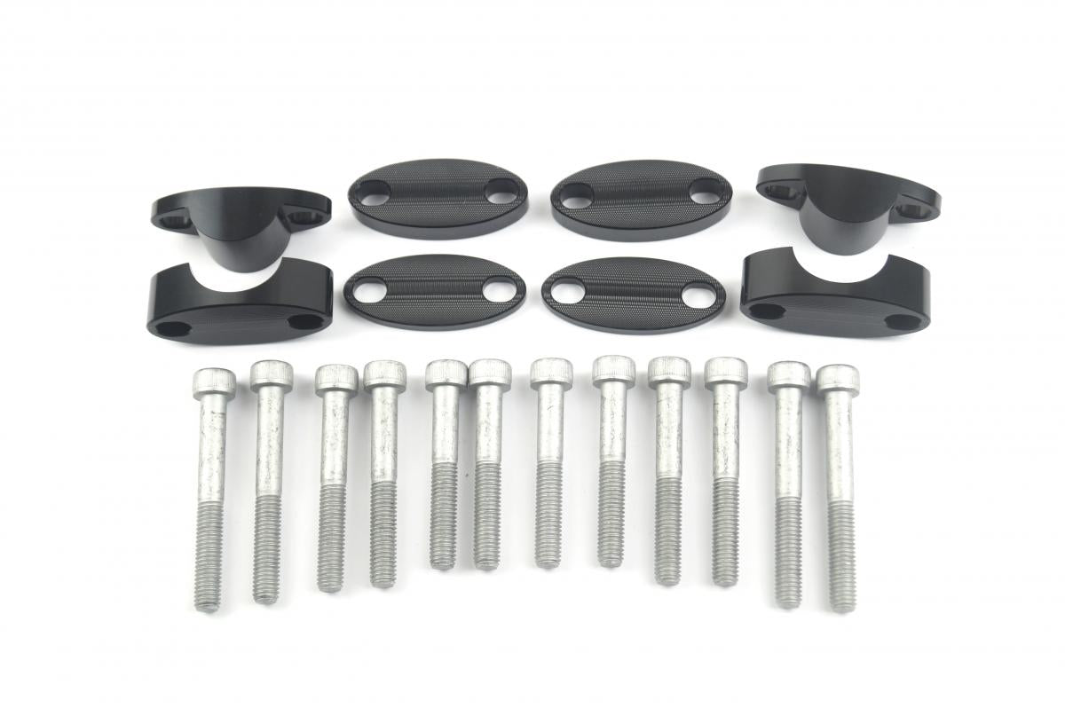 28.6 HANDLEBAR RISER KIT BLACK