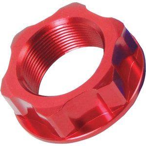 M24x1.00mm STEM NUT EACH RED, ALUMINIUM / CR RM RMZ YZ YZF,  / CNC