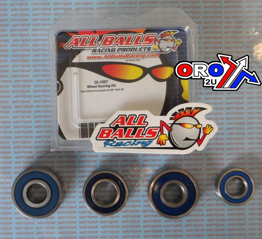 WHEEL BEARING KIT REAR 84-86 KAW KL600, ALLBALLS 25-1057 ROAD