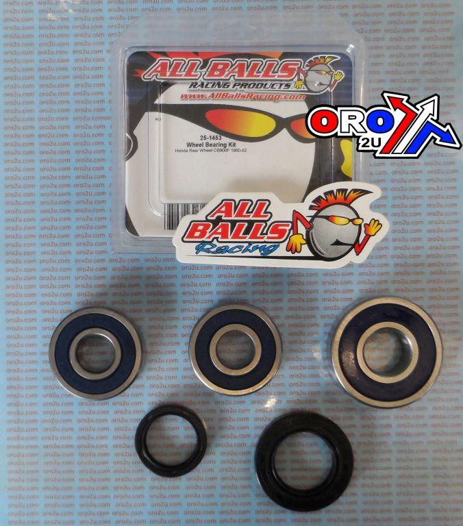 WHEEL BEARING KIT REAR 80-82 HON CB900F, ALLBALLS 25-1453 ROAD