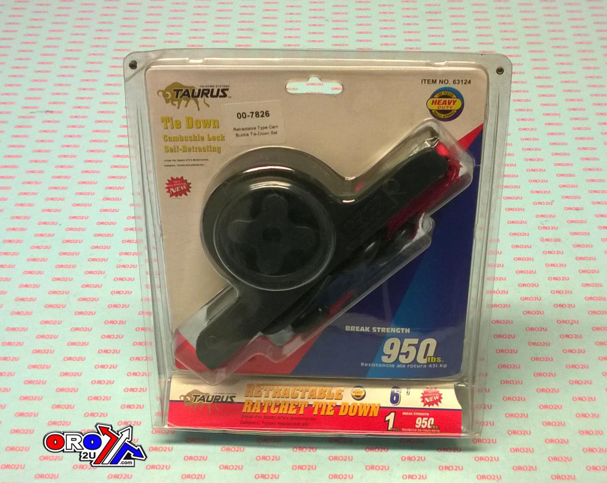 SELF-RETRACTING TIE DOWN. RED