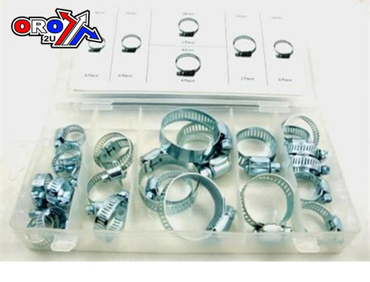 26Pc HOSE PIPE CLIP BZP STEEL, KDPHW165, JUBILEE HOSE PIPE CLIP