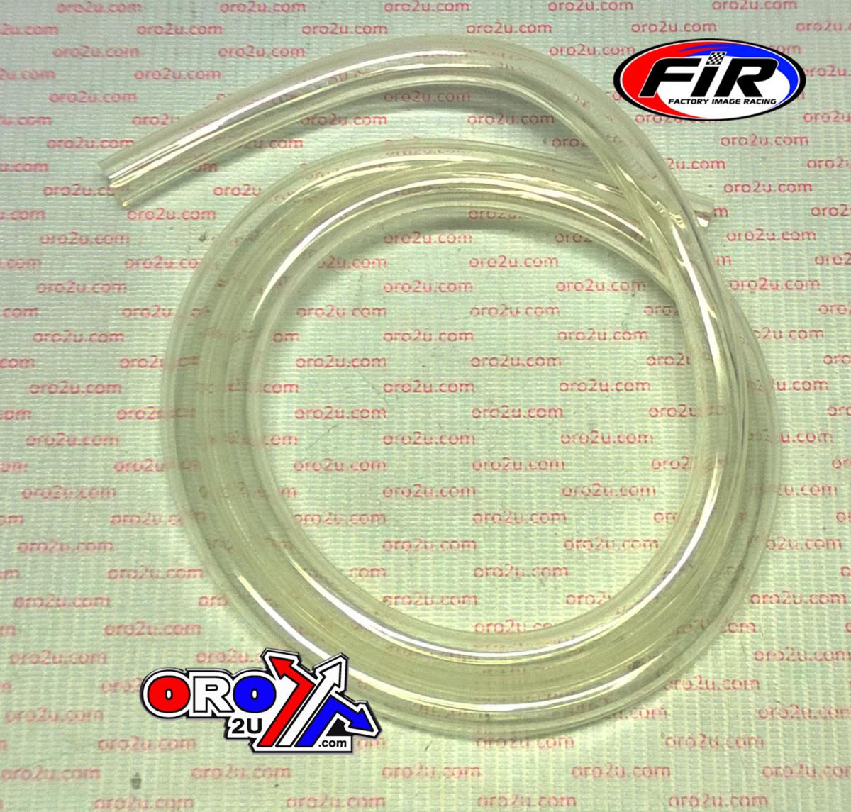 FUEL PIPE LINE HOSE - CLEAR - 1m LENGTH - ID 8mm x OD 12mm