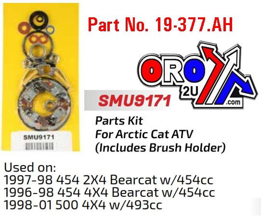 STARTER MOTOR REPAIR KIT, ARCTIC CAT BEARCAT SMU9171, ARROWHEAD
