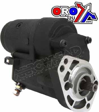 STARTER MOTOR HARLEY DAVIDSON, SHD0009, BLACK 18 SPLINES