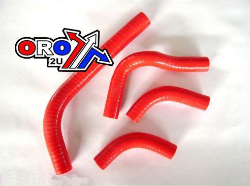 HOSE KIT/4 04-16 CRF250 RED, SILICONE RADIATOR HOSE KITS, PSYCHIC MX-10027RD