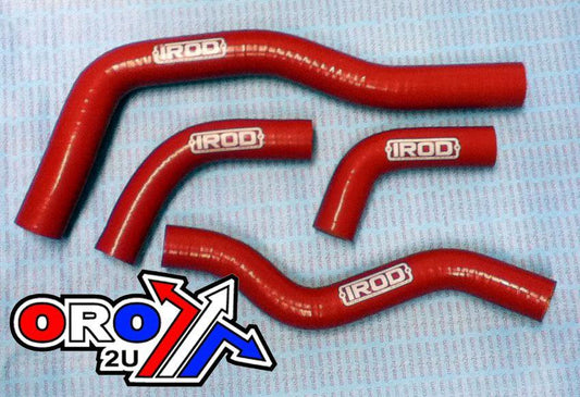 HOSE KIT/4 05-12 CRF450X HONDA, SILICONE RADIATOR RED, IROD 010011