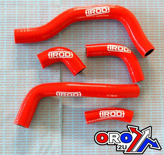 HOSE KIT/5 06-08 CRF450R RED, SILICONE RADIATOR HONDA, IROD 010009