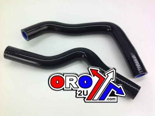 HOSE KIT/2 00-12 RM85 BLACK, SILICONE RADIATOR SUZUKI