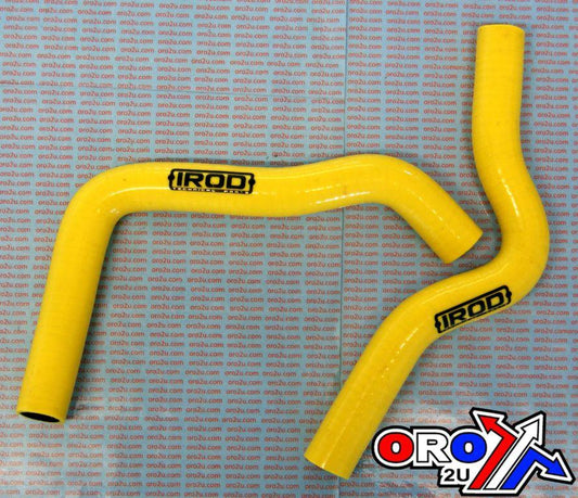 HOSE KIT/2 02-08 RM85 YELLOW, SILICONE RADIATOR SUZUKI, IROD 010025