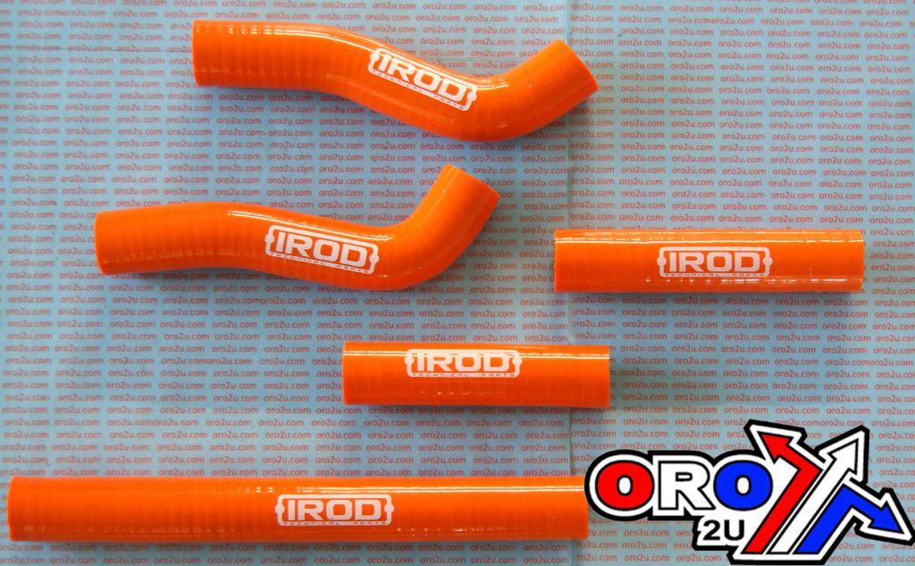 HOSE KIT SX-F 250 2006 KTM, SILICONE RADIATOR ORANGE SXF, IROD 010039