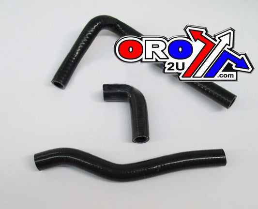 HOSE KIT/2 KX65, RM65 BLACK, SILICONE RADIATOR