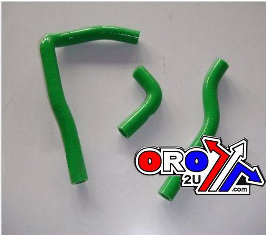 HOSE KIT/2 KX65, RM65 GREEN, SILICONE RADIATOR