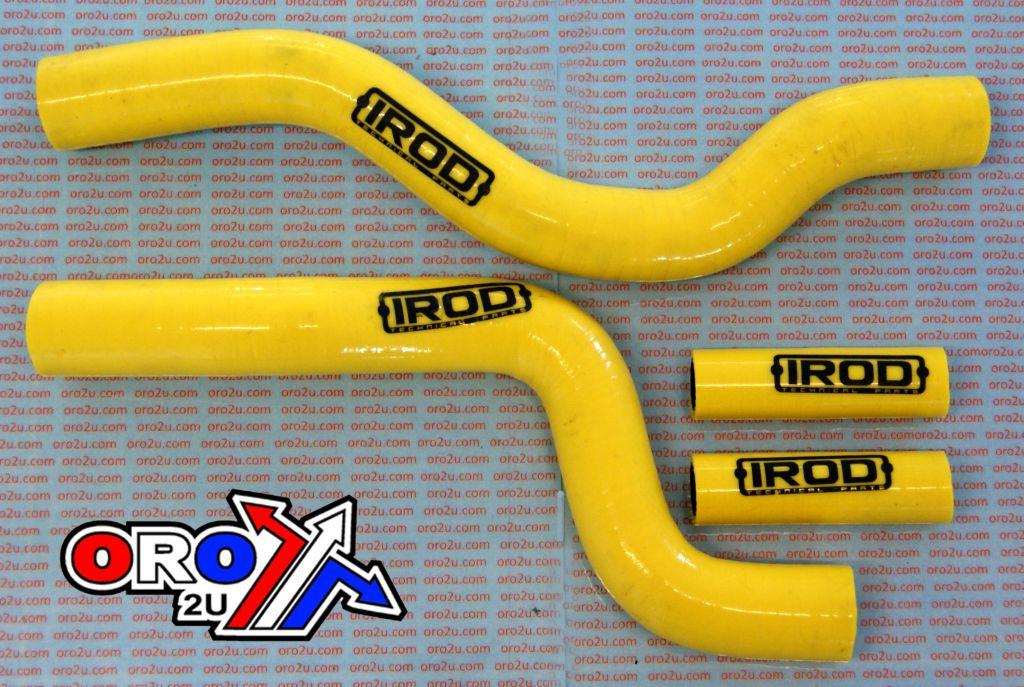 HOSE KIT/4 01-08 RM250 YELLOW, SILICONE RADIATOR SUZUKI, IROD 010027