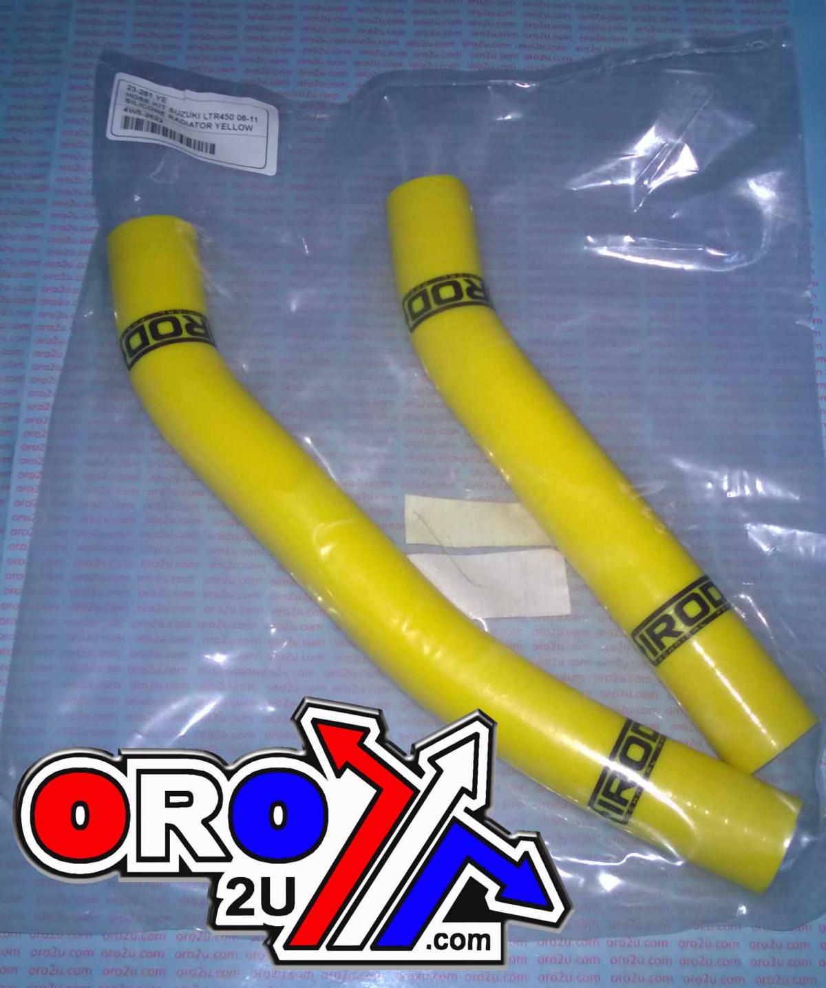 HOSE KIT SUZUKI LTR450 06-11, SILICONE RADIATOR YELLOW, 121411532, 010512