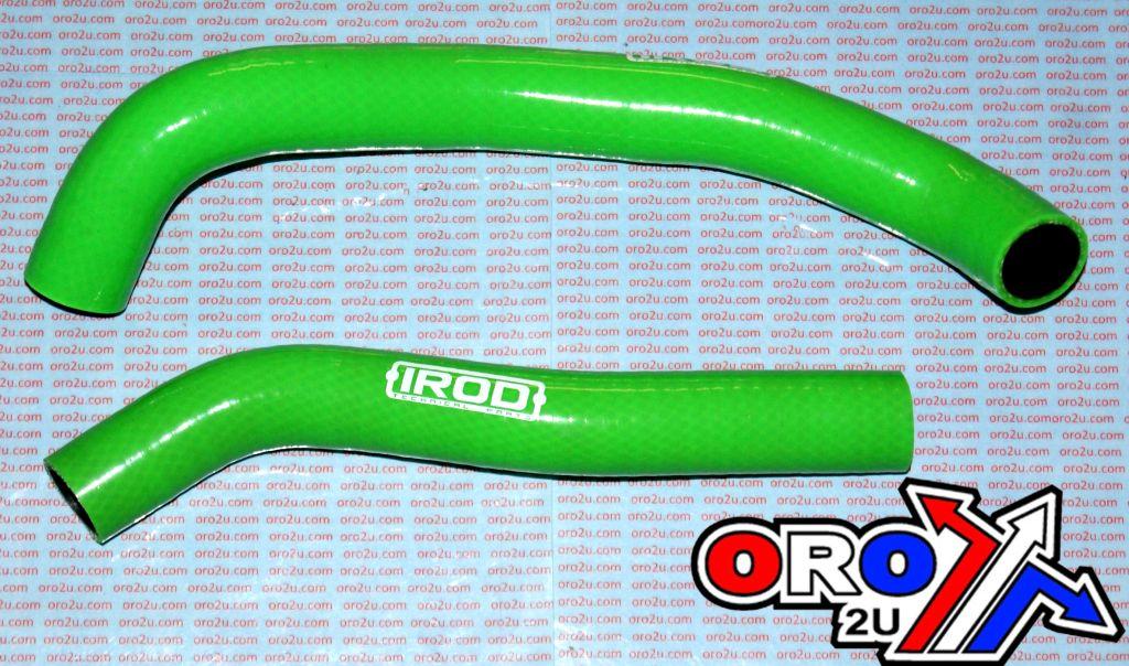 HOSE KIT KFX400 03-07 KAWASAKI, SILICONE RADIATOR GREEN ATV, IROD 010505