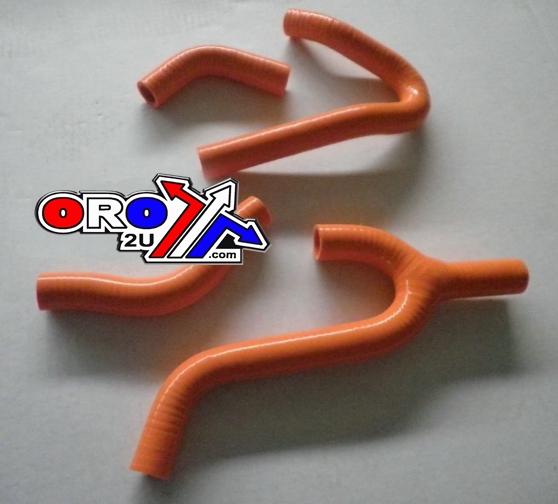 HOSE KIT/3 KTM 250 98-02 KIT/4, SILICONE RADIATOR ORANGE