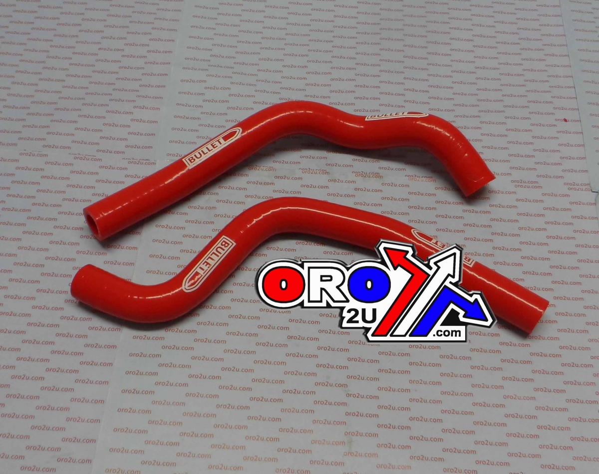 HOSE KIT/2 CR80R 86-99 RED, SILICONE RADIATOR