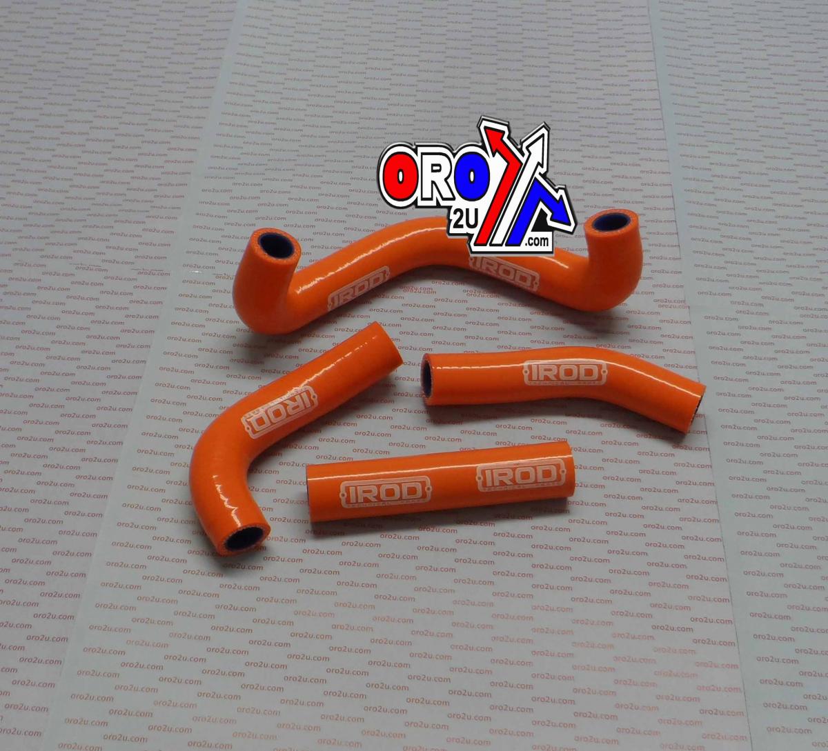 HOSE KIT KTM SX50 2009-12, SILICONE RADIATOR ORANGE, IROD 010064