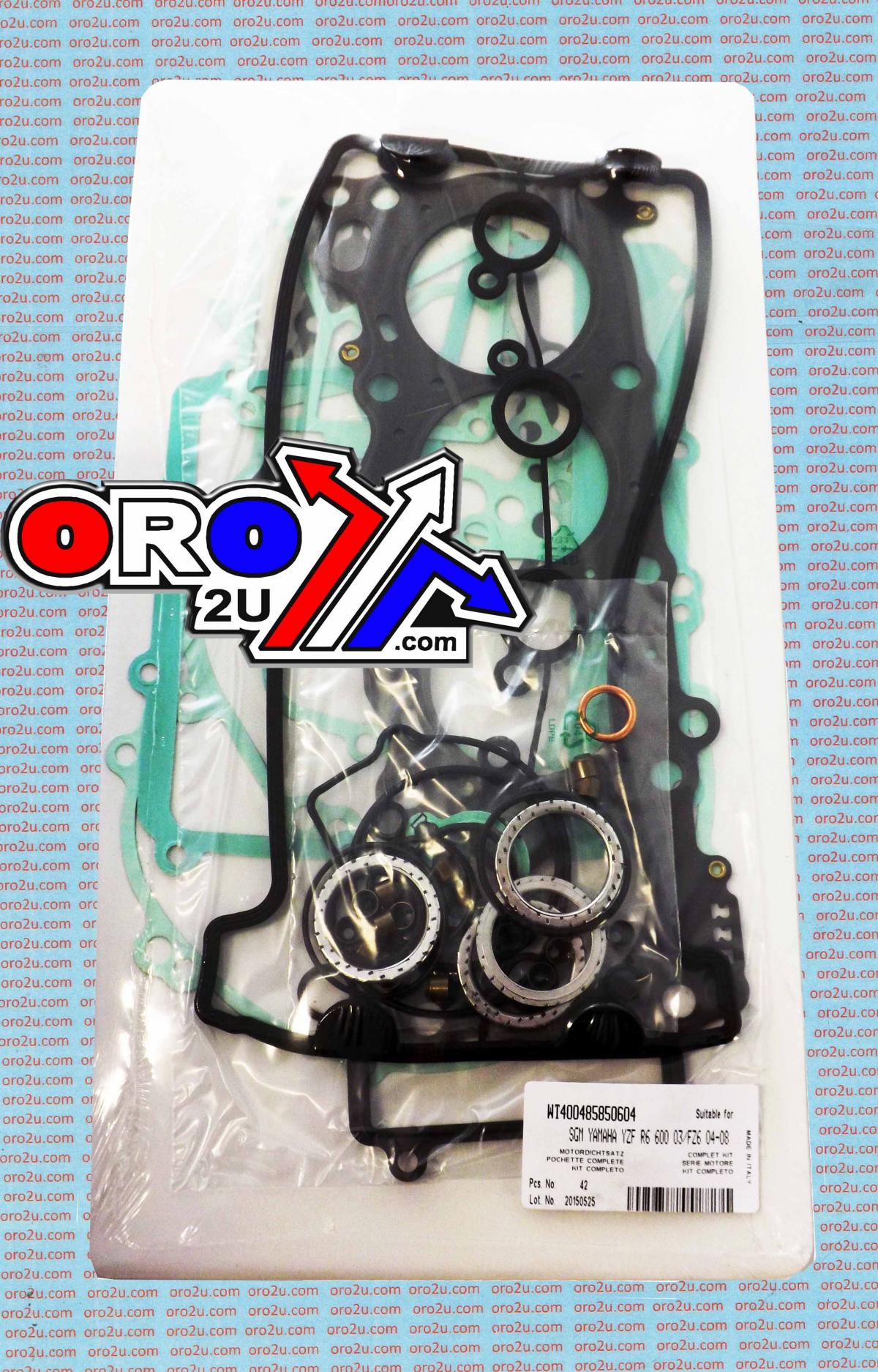 GASKET KIT 2003-08 YZF600 FZR, ATHENA P400485850604