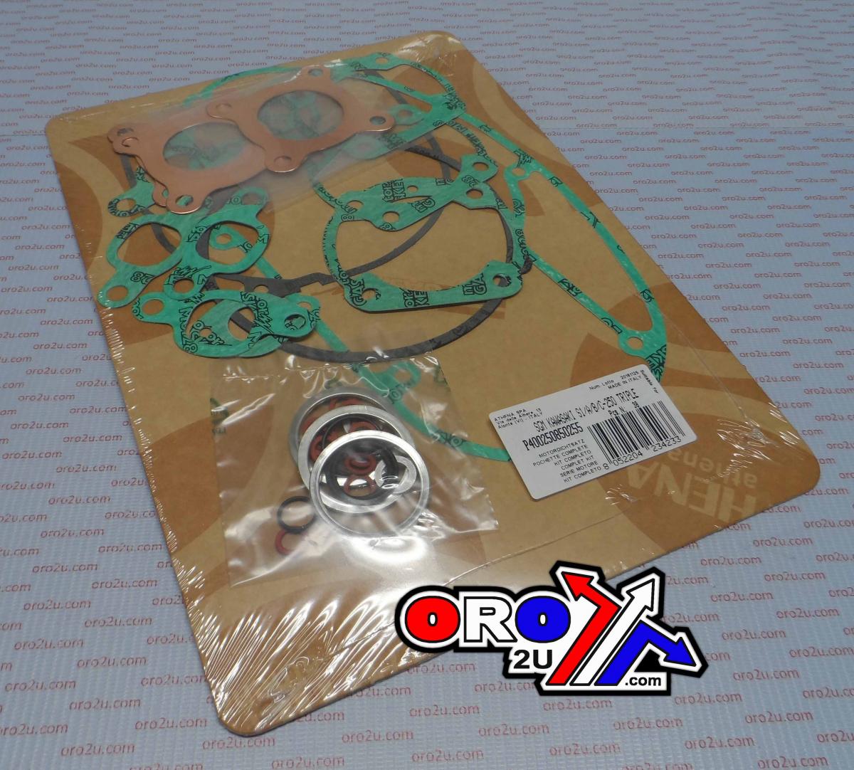 GASKET FULL SET 250cc 3cyl T2, ATHENA P400250850255 KAWASAKI