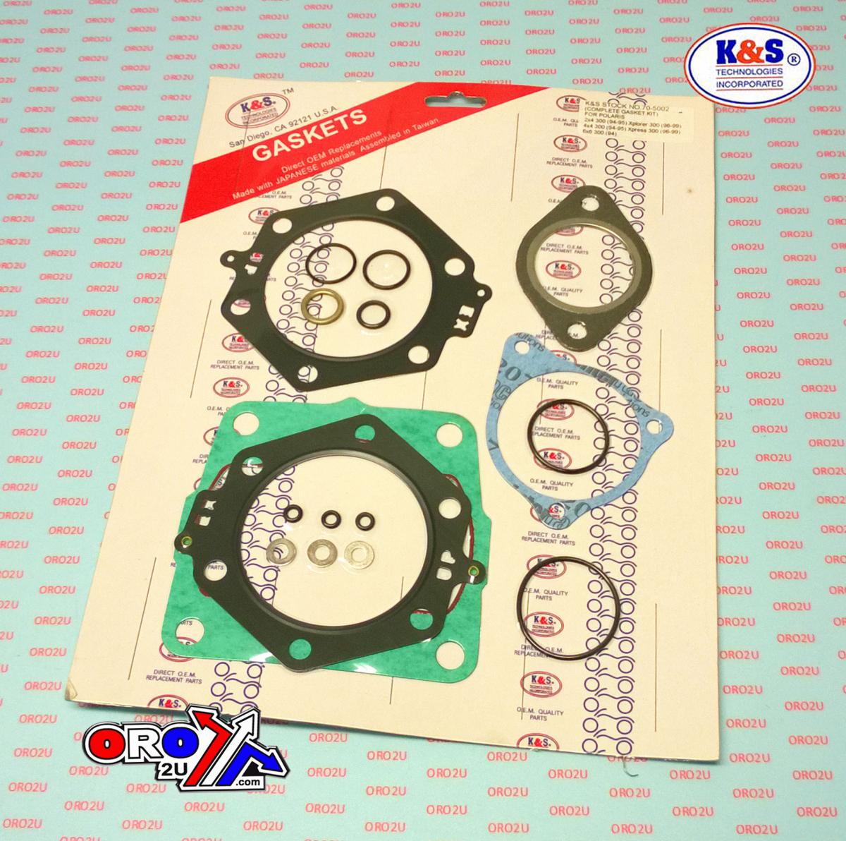 GASKET FULL SET 300 POLARIS, SET K&S 70-5002