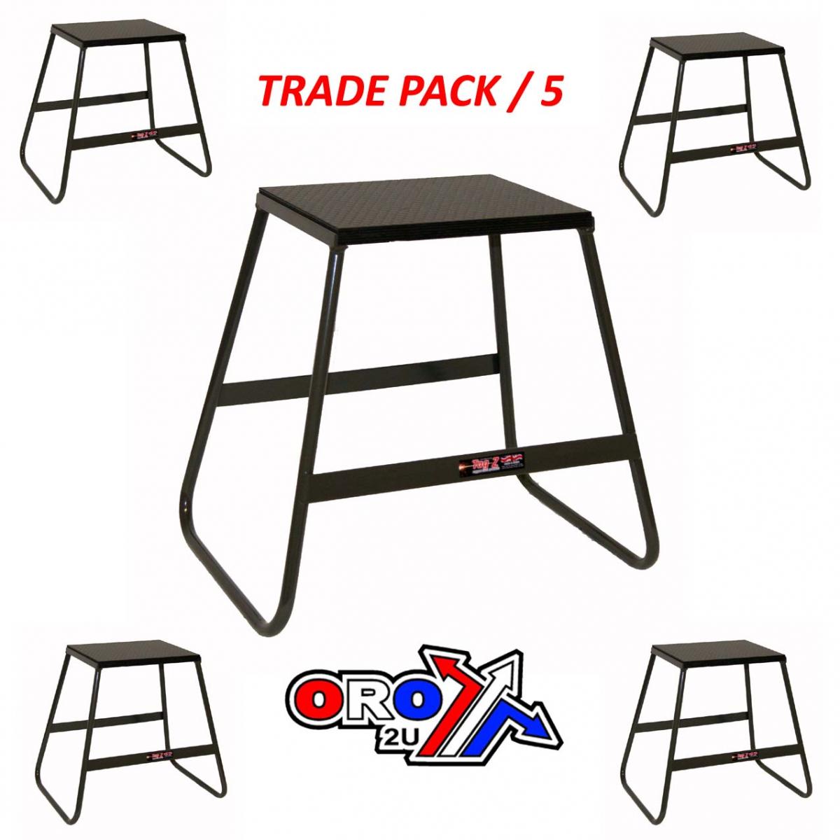 TRADE PACK 5 BIKE STANDS GREY, 440mm TALL, LIGHT WEIGHT, MX