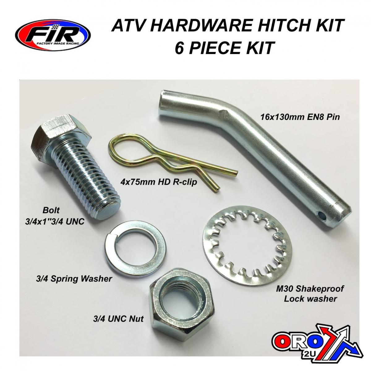 ATV HARDWARE SET 3-WAY HITCH