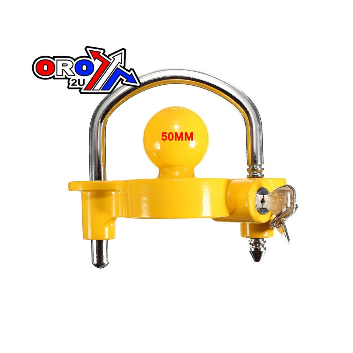 UNIVERSAL TOWBALL LOCK 50MM, TOW BALL TRAILER LOCK, 3630