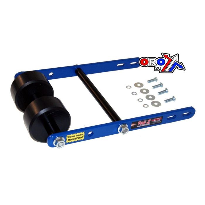 WHEELIE BAR 2 ROLLER TAG-Z BLUE, ATV QUAD WHEELIE SAVER / CATCH, 3.4KG 34x22x7cm